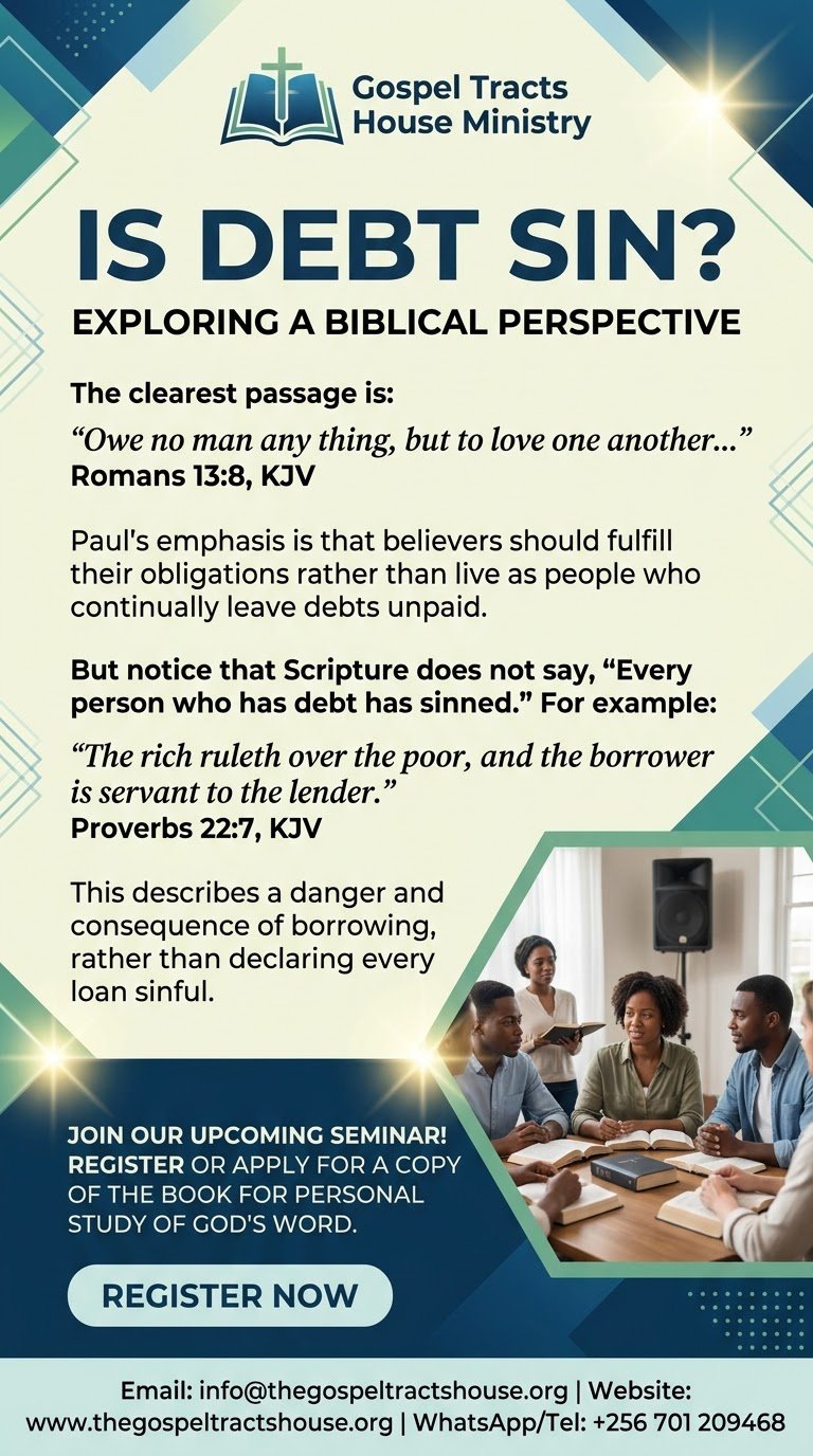 IS DEBT A SIN?
