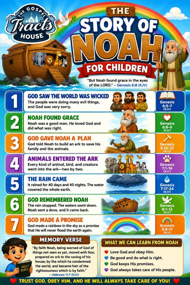 The Story of Noah for Children flyer